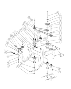 Deck Spindle Assembly 60-Inch Diagram and Parts List for S6031-KW 53AI8DU6050-31HP Cub Cadet Lawn Tractor
